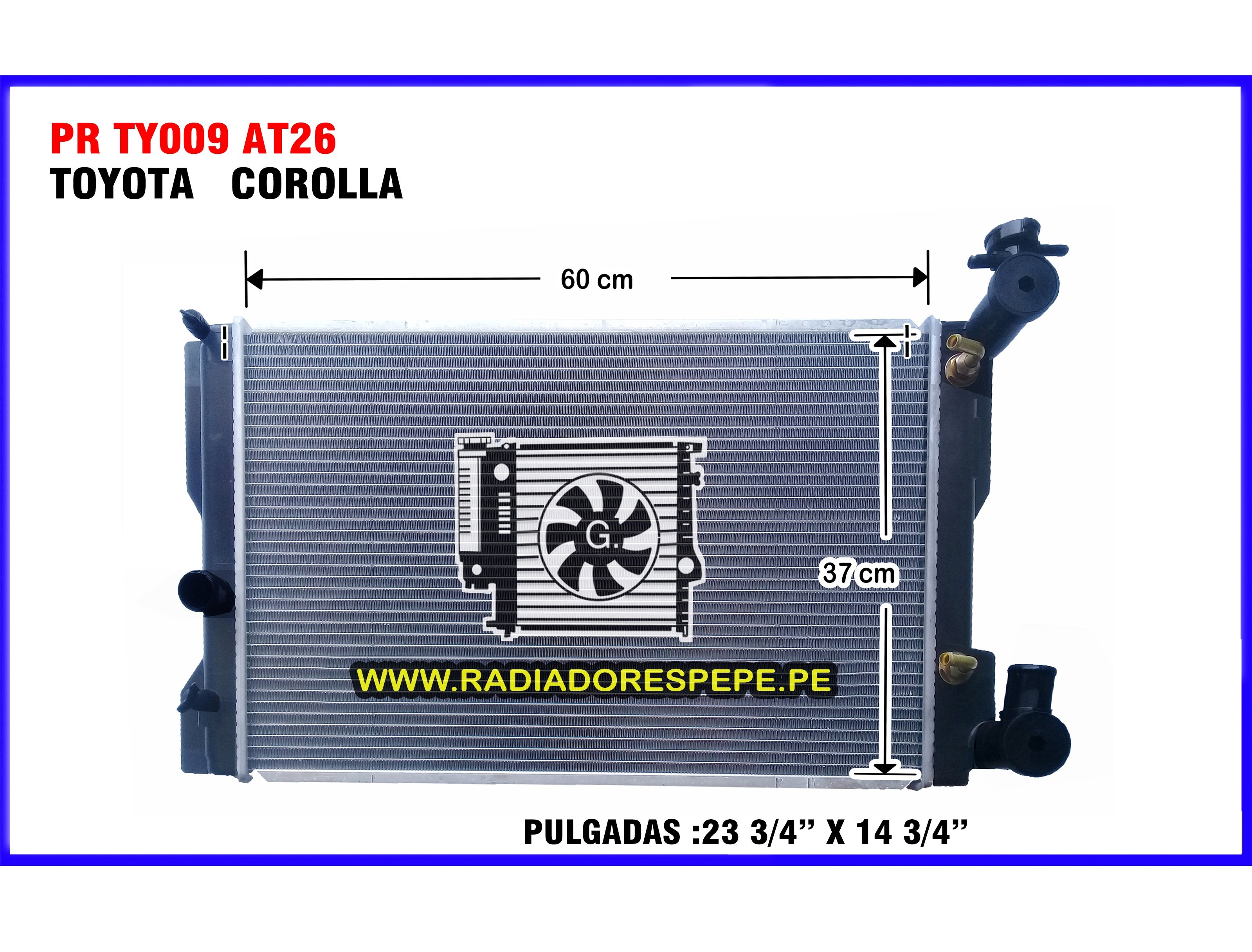 Radiador Toyota Corolla Corollon